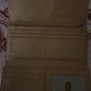 Classic Beige Women's Wallet - Versatile Card & ID Organizer